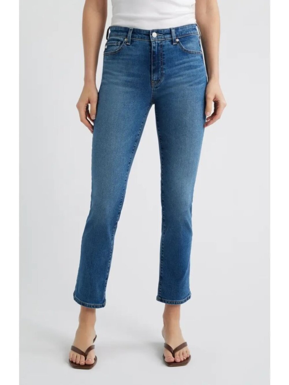 AG Adriano Goldschmied Prima Ankle Cigarette Jeans Size 27 Blue Dark Wash - Picture 1 of 13